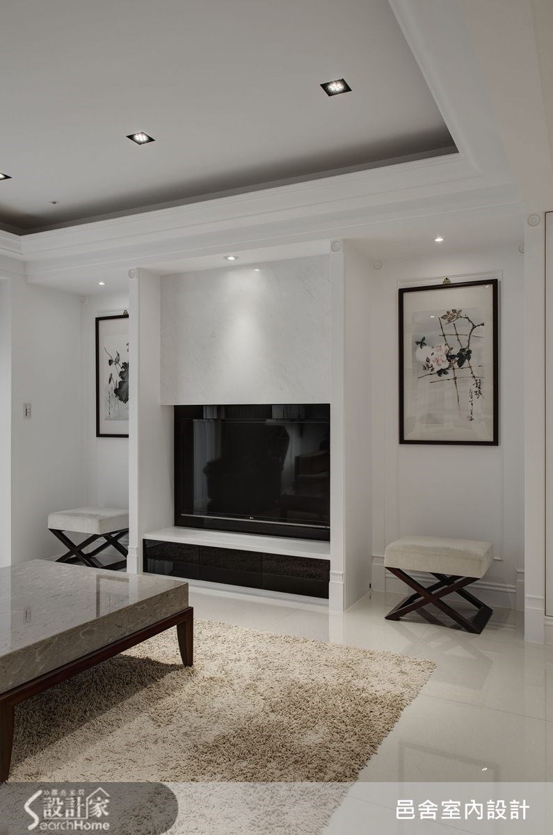 40坪新成屋(5年以下)＿新古典客廳案例圖片＿邑舍室內設計＿邑舍_09之3