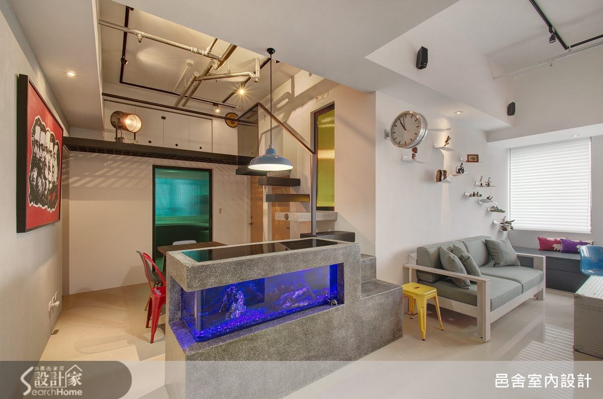 25坪新成屋(5年以下)＿工業風客廳案例圖片＿邑舍室內設計＿邑舍_15之4