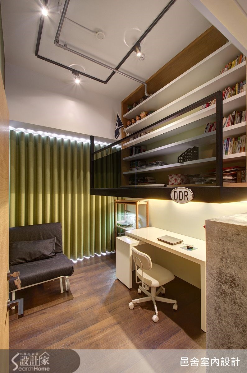 25坪新成屋(5年以下)＿工業風書房案例圖片＿邑舍室內設計＿邑舍_15之9