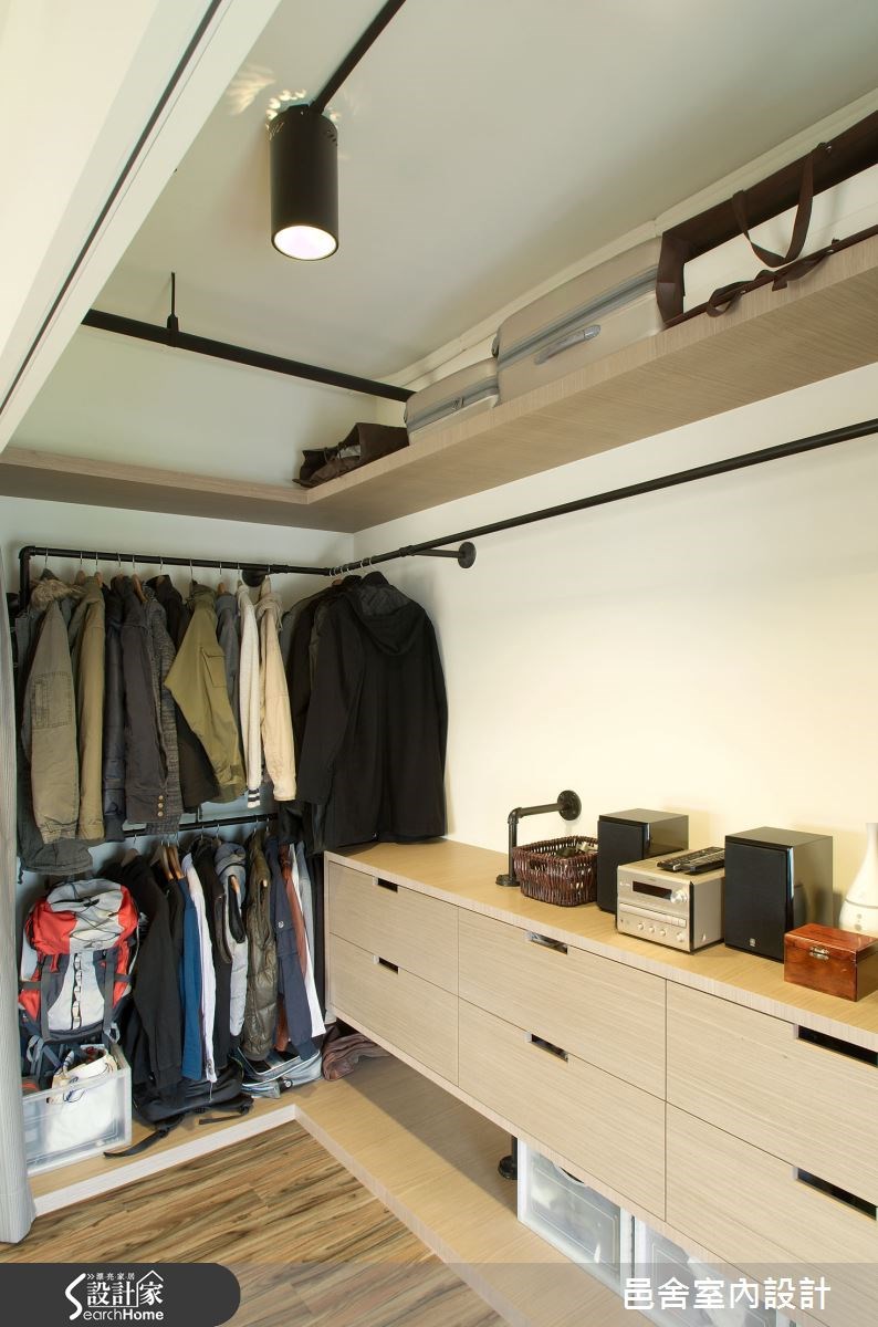 22坪新成屋(5年以下)＿工業風更衣間案例圖片＿邑舍室內設計＿邑舍_17之12