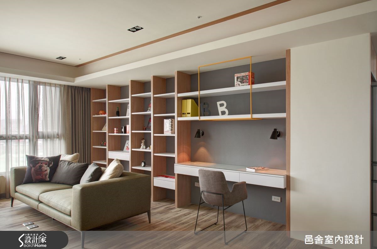 35坪新成屋(5年以下)＿北歐風客廳案例圖片＿邑舍室內設計＿邑舍_18之4