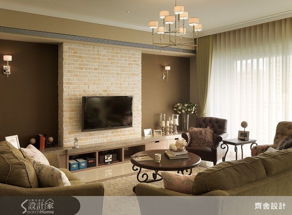 52坪新成屋(5年以下)＿美式風客廳案例圖片＿齊舍設計事務所＿齊舍_10之3