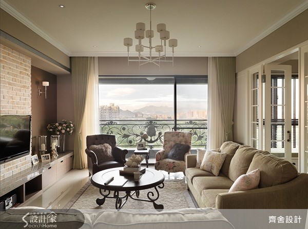 52坪新成屋(5年以下)＿美式風客廳案例圖片＿齊舍設計事務所＿齊舍_10之12