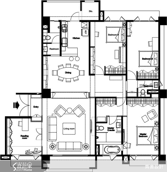 52坪新成屋(5年以下)＿美式風案例圖片＿齊舍設計事務所＿齊舍_10之35
