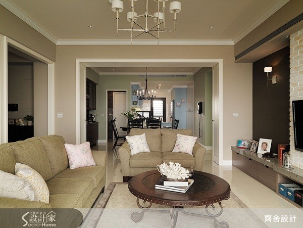 52坪新成屋(5年以下)＿美式風客廳案例圖片＿齊舍設計事務所＿齊舍_10之9