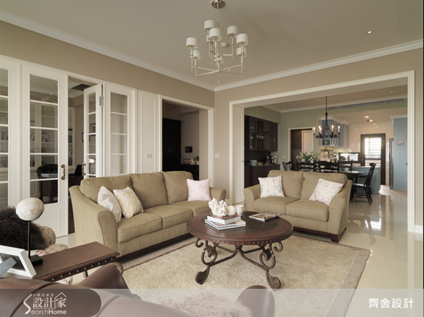 50坪新成屋(5年以下)＿美式風客廳案例圖片＿齊舍設計事務所＿齊舍_17之7