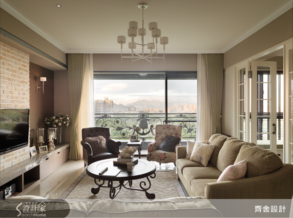 50坪新成屋(5年以下)＿美式風客廳案例圖片＿齊舍設計事務所＿齊舍_17之4