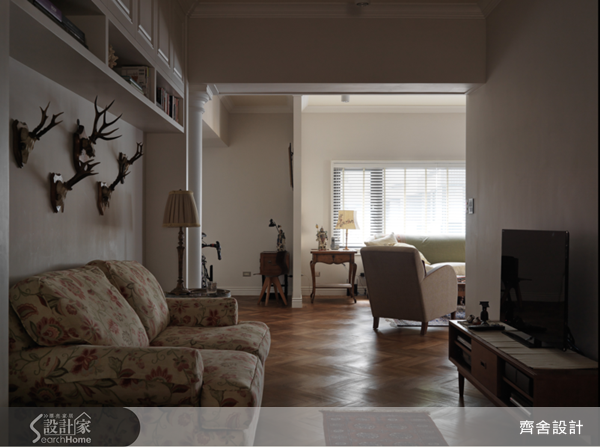40坪老屋(16~30年)＿美式風客廳案例圖片＿齊舍設計事務所＿齊舍_18之14