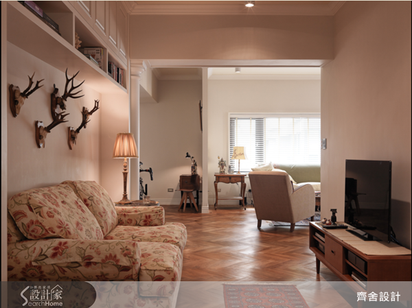 40坪老屋(16~30年)＿美式風客廳案例圖片＿齊舍設計事務所＿齊舍_18之16