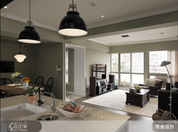 50坪中古屋(5~15年)＿美式風吧檯案例圖片＿齊舍設計事務所＿齊舍_21之9