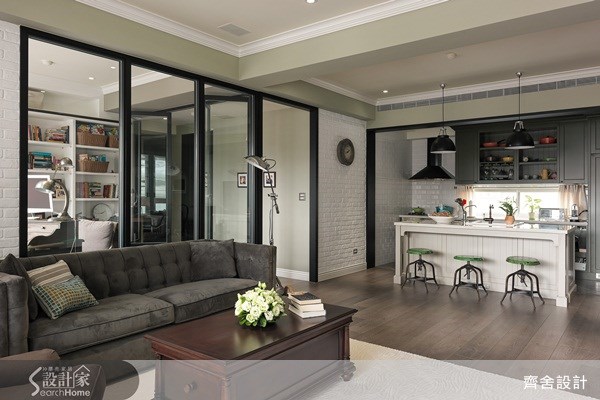 50坪中古屋(5~15年)＿美式風客廳吧檯案例圖片＿齊舍設計事務所＿齊舍_21之28