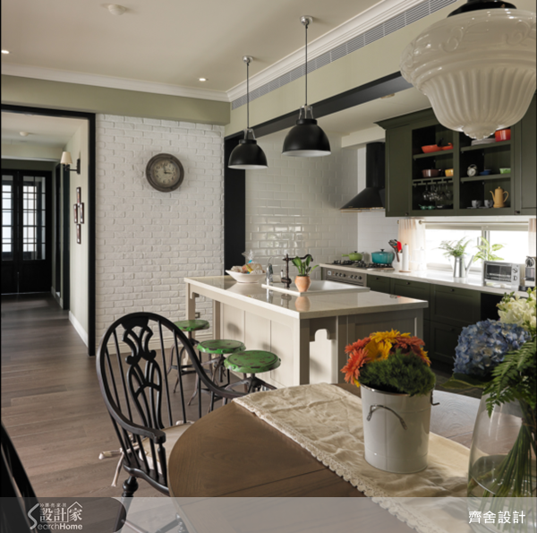 50坪中古屋(5~15年)＿美式風餐廳吧檯案例圖片＿齊舍設計事務所＿齊舍_21之16