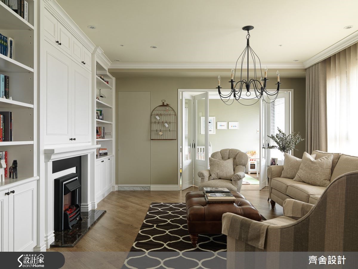 35坪新成屋(5年以下)＿美式風客廳案例圖片＿齊舍設計事務所＿齊舍_24之2