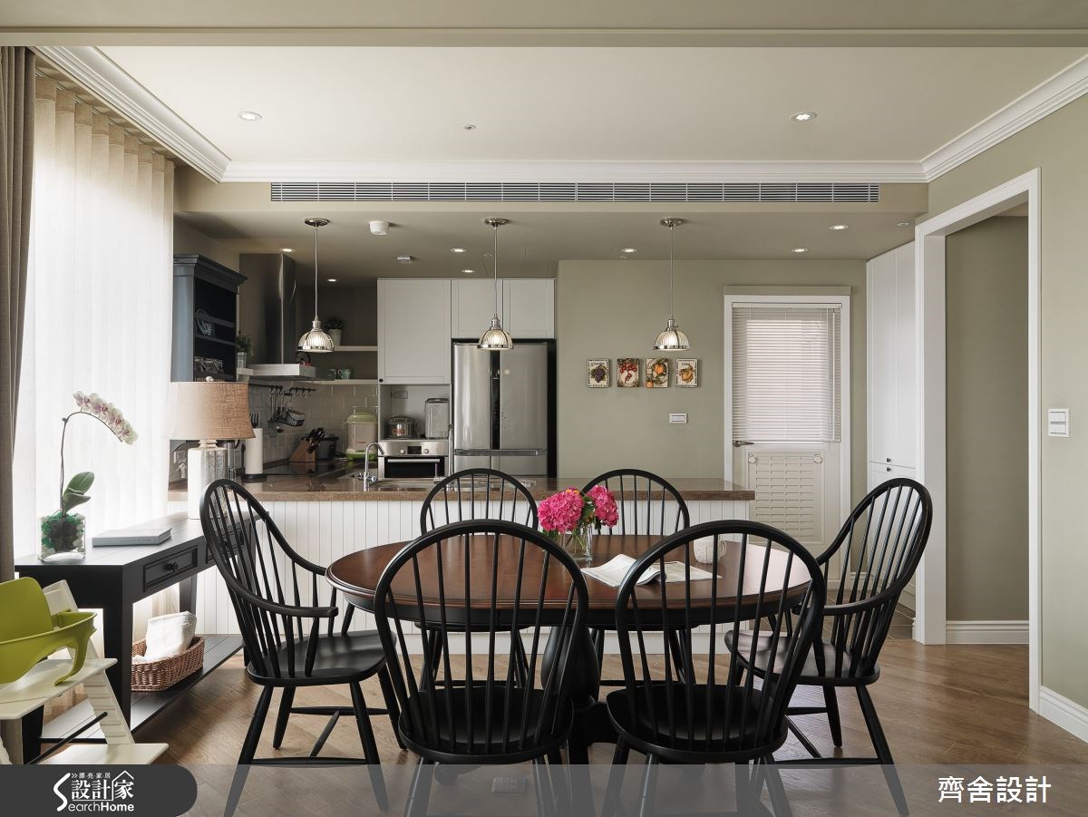 35坪新成屋(5年以下)＿美式風餐廳案例圖片＿齊舍設計事務所＿齊舍_24之13