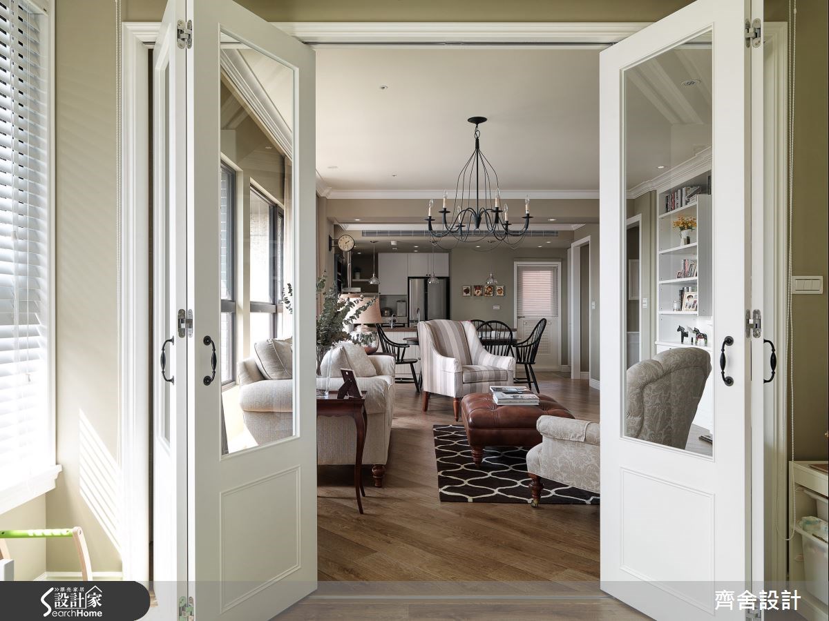 35坪新成屋(5年以下)＿美式風客廳案例圖片＿齊舍設計事務所＿齊舍_24之18