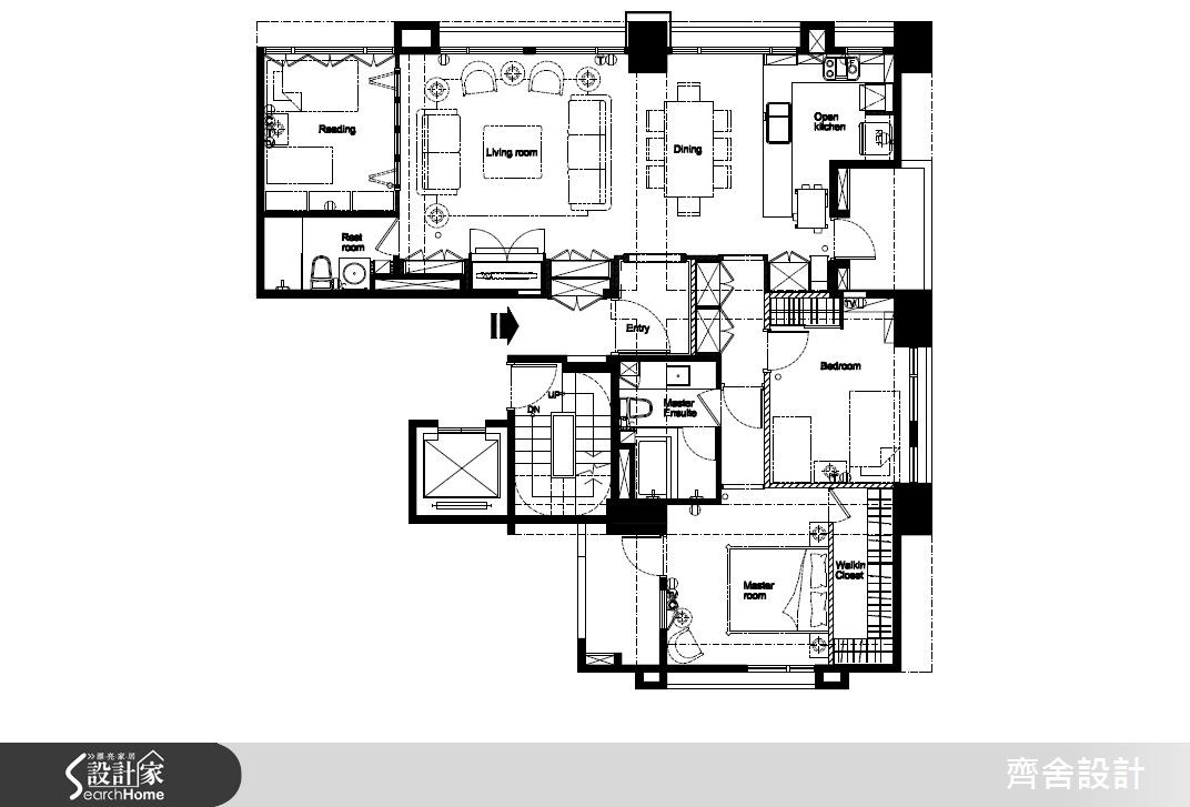 35坪新成屋(5年以下)＿美式風案例圖片＿齊舍設計事務所＿齊舍_24之26