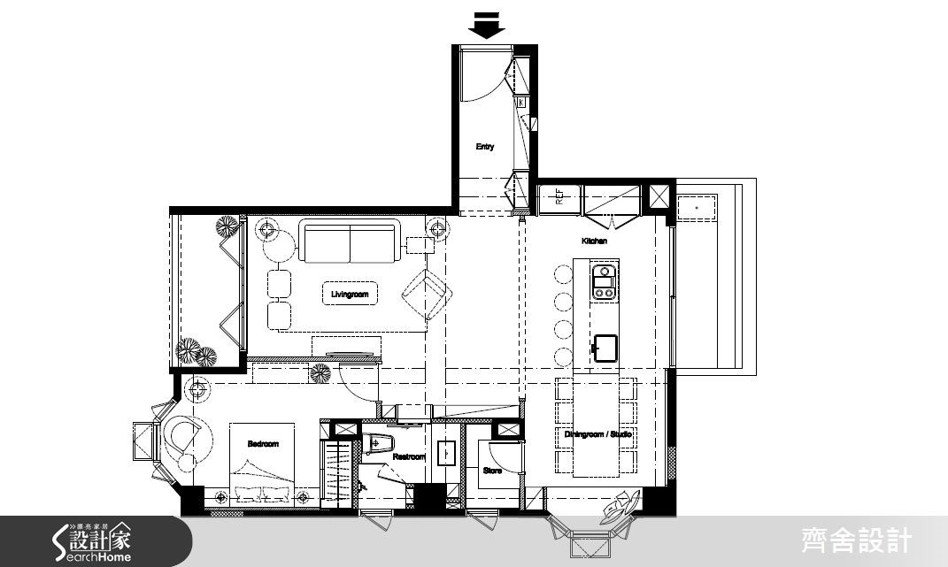 24坪老屋(16~30年)＿休閒風案例圖片＿齊舍設計事務所＿齊舍_26之28