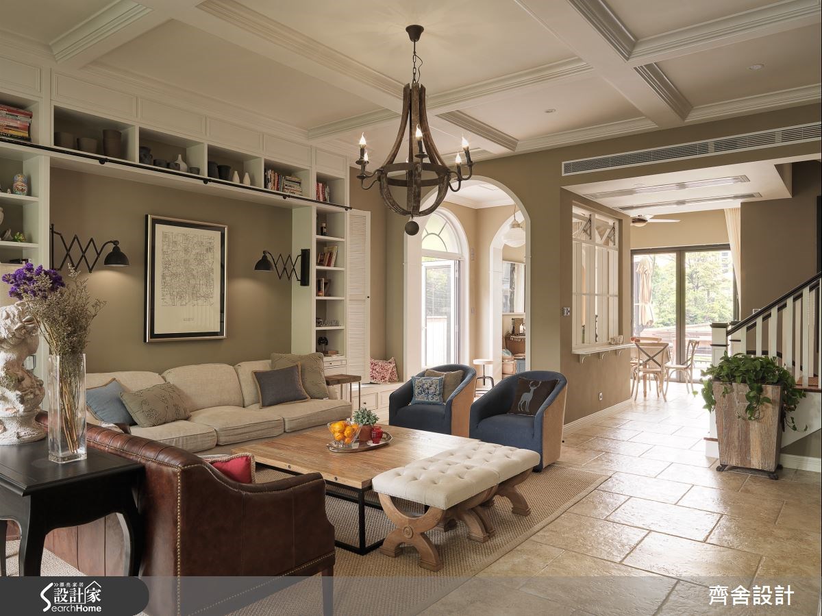 120坪新成屋(5年以下)＿美式風客廳案例圖片＿齊舍設計事務所＿齊舍_28之9