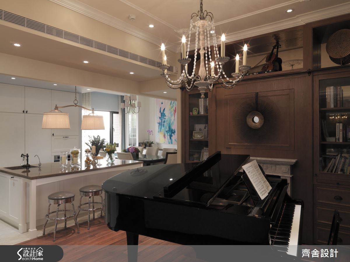 51坪新成屋(5年以下)＿新古典餐廳吧檯中島案例圖片＿齊舍設計事務所＿齊舍_29之15