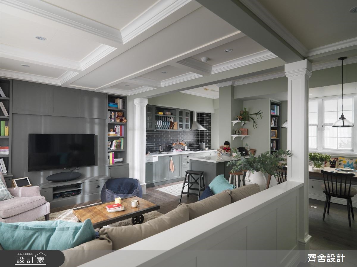 24坪中古屋(5~15年)＿美式風客廳案例圖片＿齊舍設計事務所＿齊舍_34之9