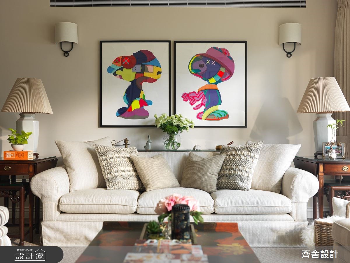 100坪中古屋(5~15年)＿美式風客廳案例圖片＿齊舍設計事務所＿齊舍_36之1