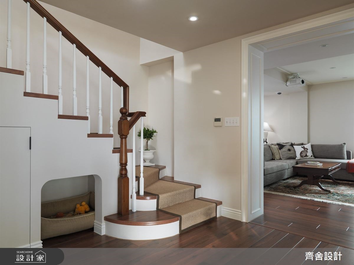 100坪中古屋(5~15年)＿美式風樓梯案例圖片＿齊舍設計事務所＿齊舍_36之16