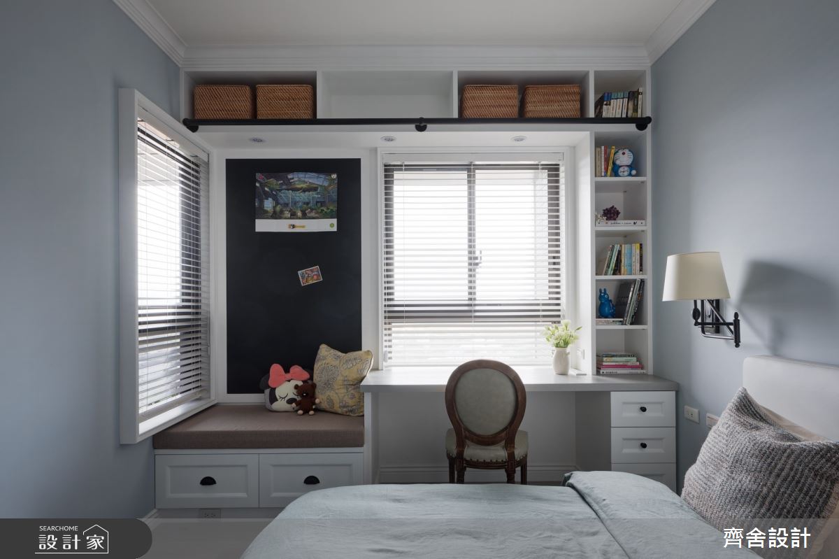 40坪新成屋(5年以下)＿美式風臥室臥榻案例圖片＿齊舍設計事務所＿齊舍_39之24