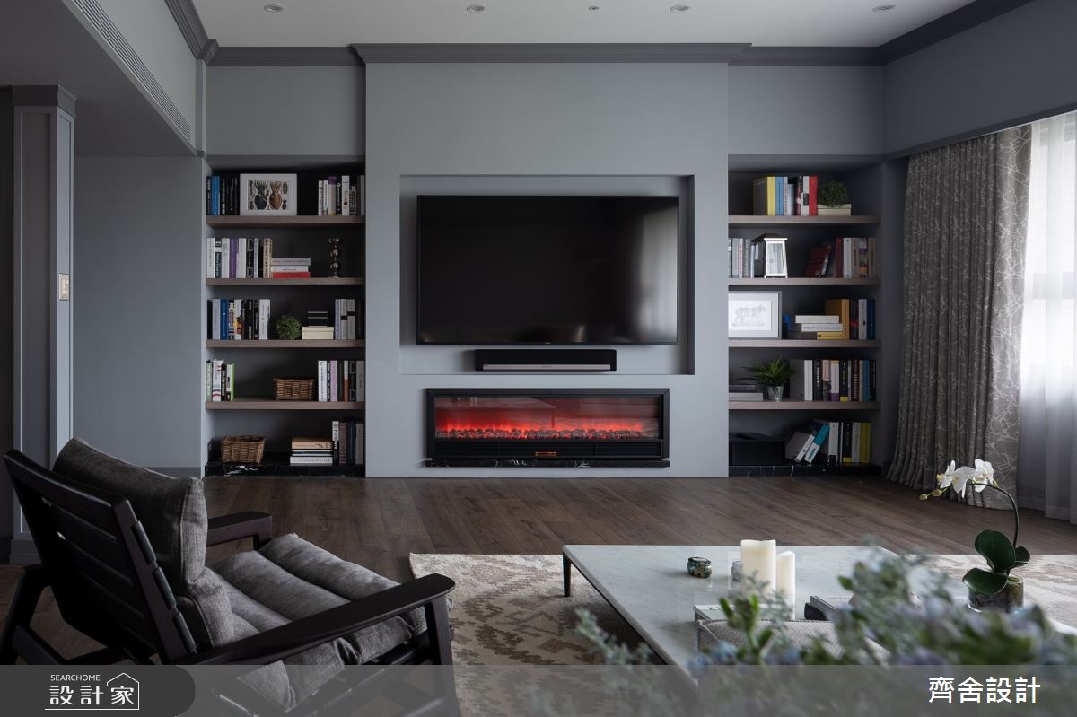 40坪新成屋(5年以下)＿混搭風客廳案例圖片＿齊舍設計事務所＿齊舍_40之5