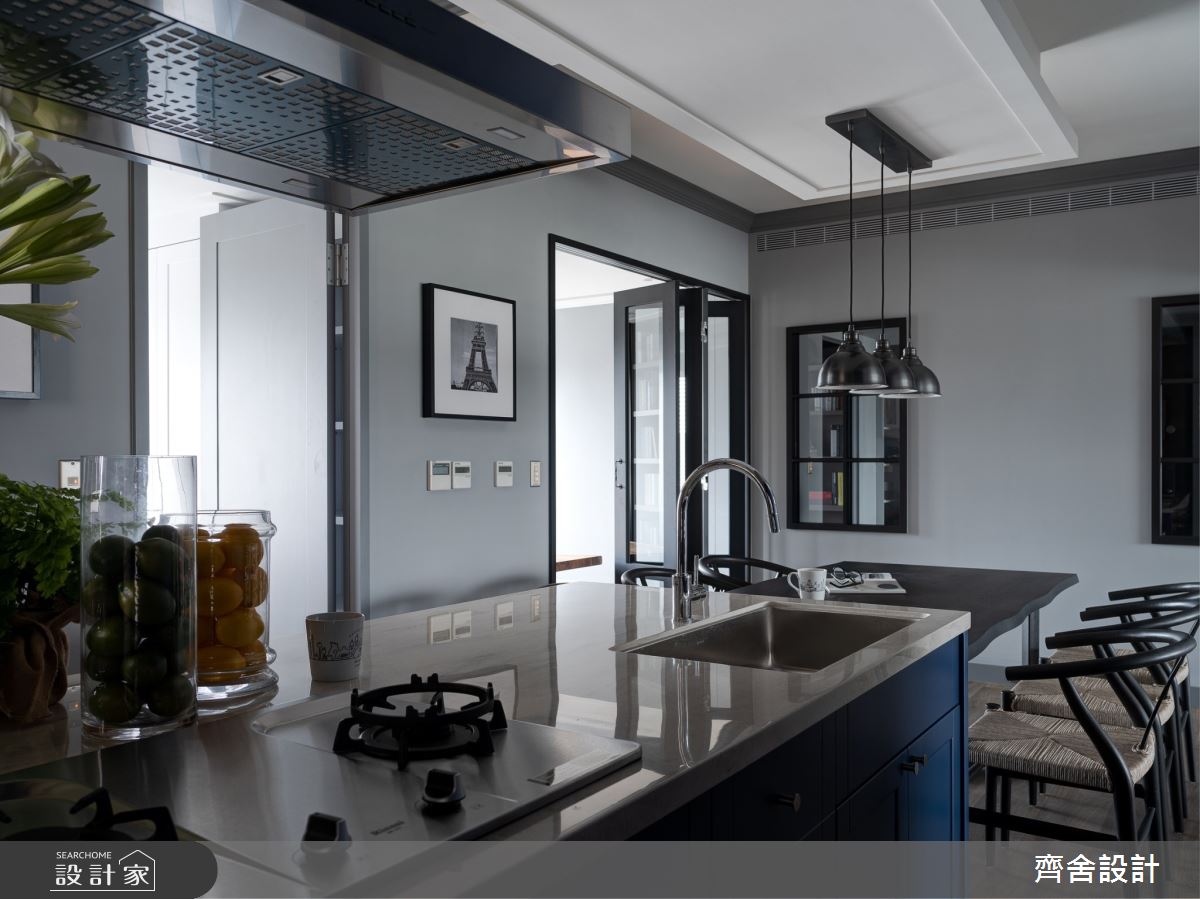 40坪新成屋(5年以下)＿混搭風吧檯案例圖片＿齊舍設計事務所＿齊舍_40之12