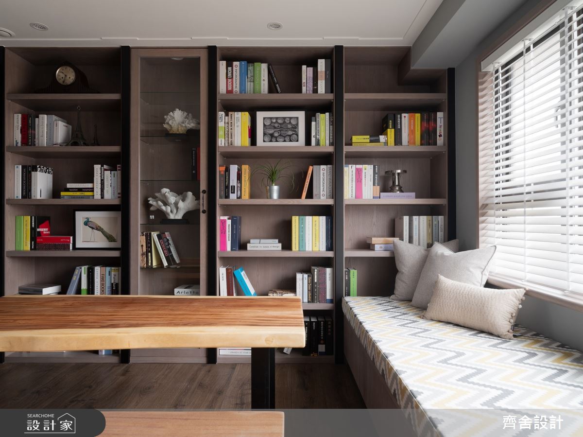 40坪新成屋(5年以下)＿混搭風書房臥榻案例圖片＿齊舍設計事務所＿齊舍_40之20