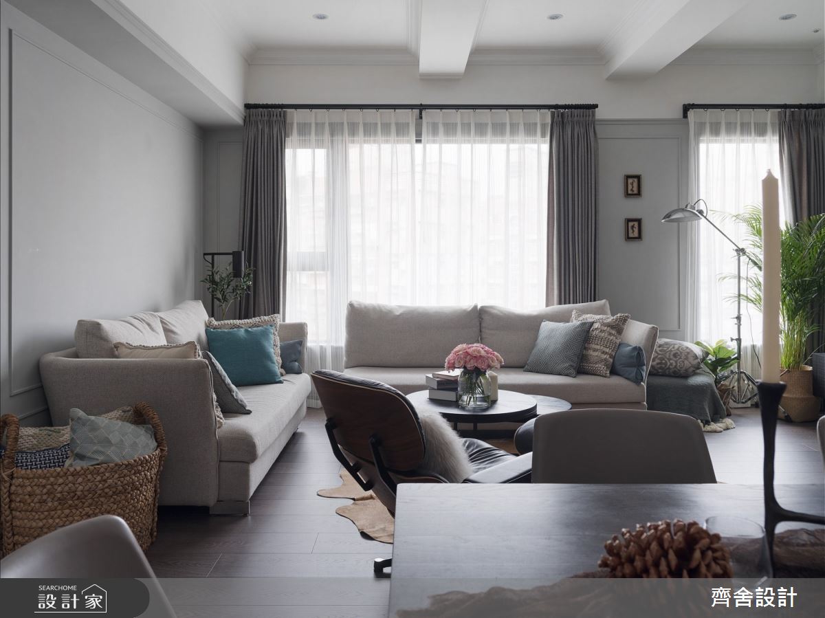 40坪新成屋(5年以下)＿美式風客廳餐廳案例圖片＿齊舍設計事務所＿齊舍_38之4