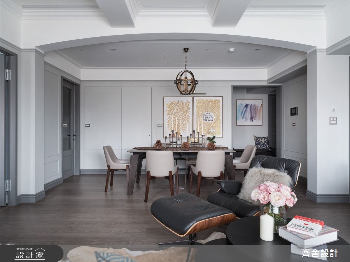 40坪新成屋(5年以下)＿美式風客廳餐廳案例圖片＿齊舍設計事務所＿齊舍_38之10
