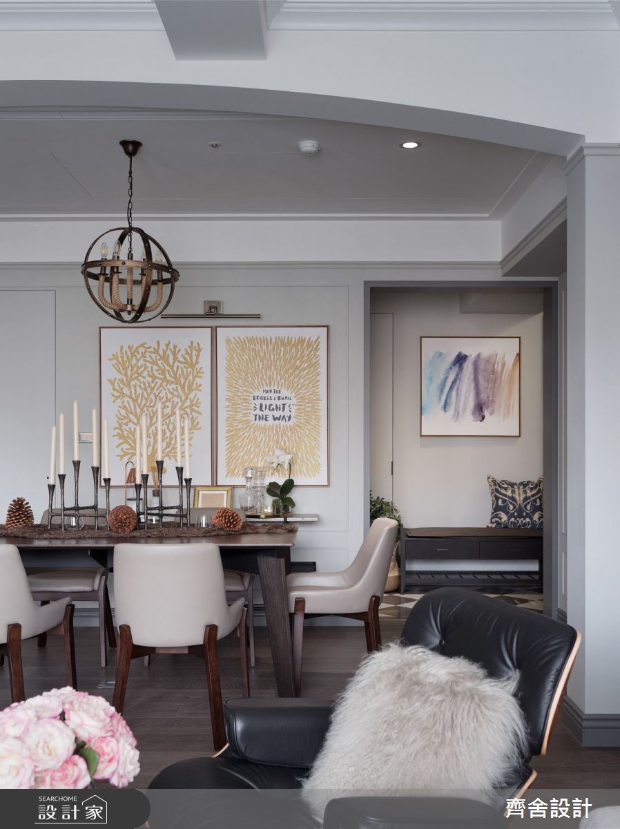 40坪新成屋(5年以下)＿美式風客廳餐廳案例圖片＿齊舍設計事務所＿齊舍_38之11