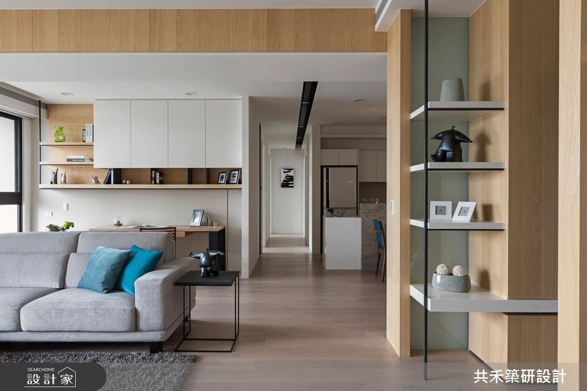 45坪預售屋＿現代風客廳書房走廊案例圖片＿共禾築研設計有限公司＿共禾築研_22之2