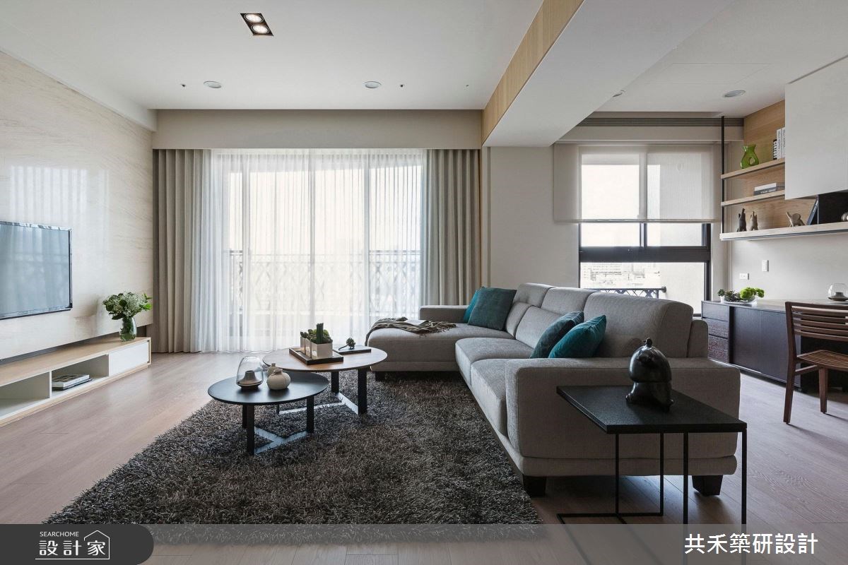45坪預售屋＿現代風客廳書房案例圖片＿共禾築研設計有限公司＿共禾築研_22之6