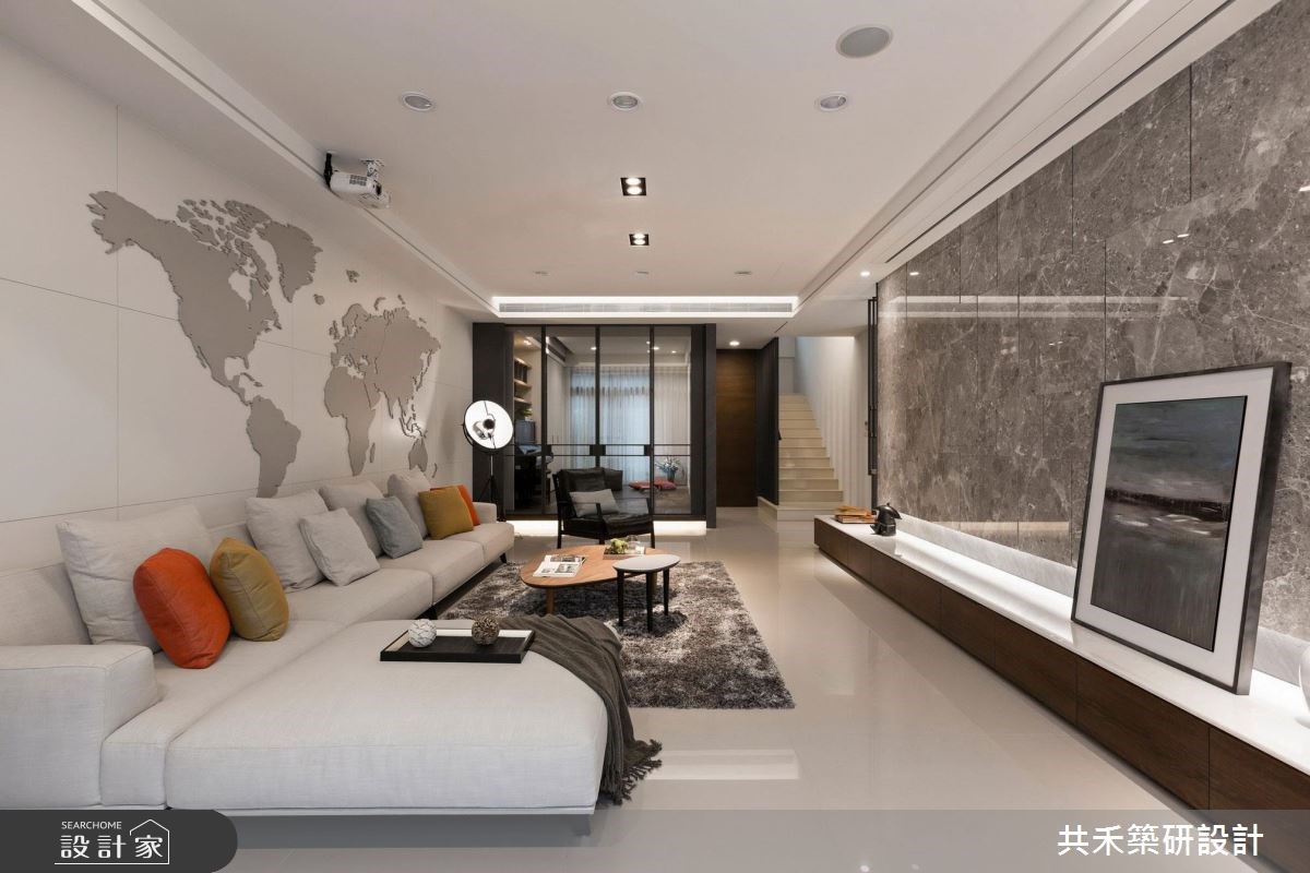 106坪預售屋＿現代風客廳樓梯案例圖片＿共禾築研設計有限公司＿共禾築研_31之3