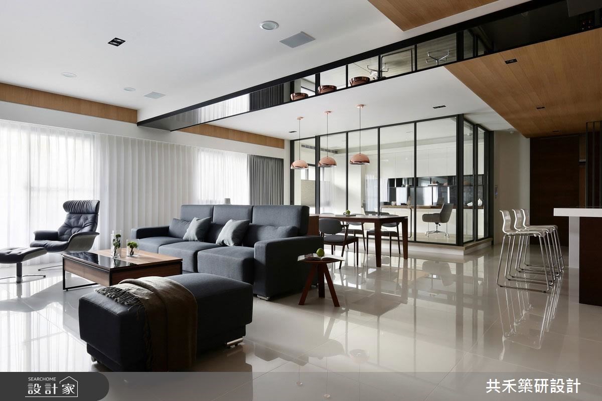 85坪新成屋(5年以下)＿簡約風客廳餐廳吧檯書房案例圖片＿共禾築研設計有限公司＿共禾築研_33之4