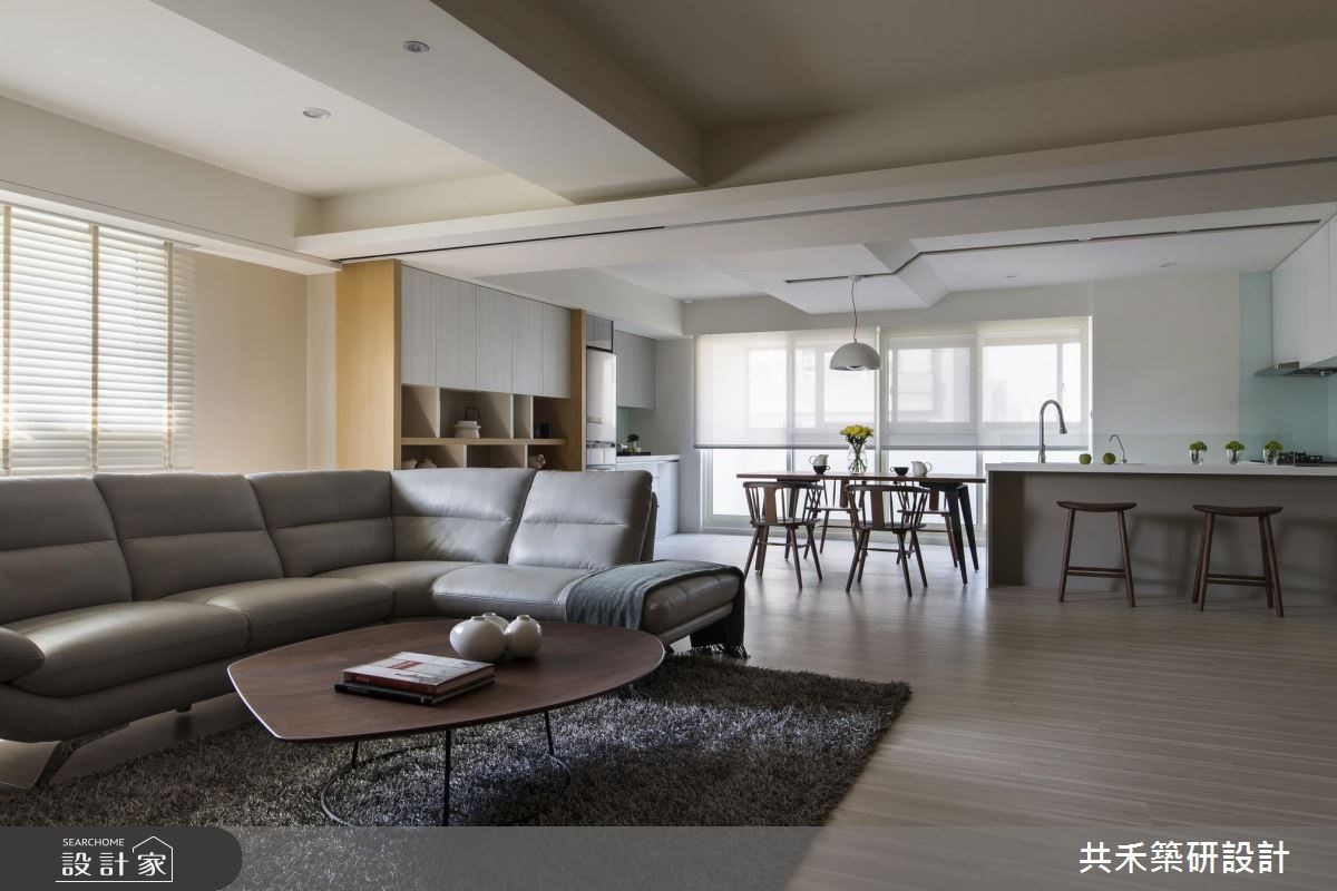 40坪老屋(16~30年)＿簡約風客廳餐廳廚房吧檯案例圖片＿共禾築研設計有限公司＿共禾築研_36之7