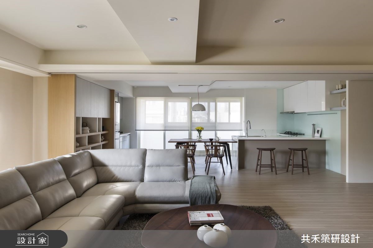 40坪老屋(16~30年)＿簡約風客廳餐廳廚房吧檯案例圖片＿共禾築研設計有限公司＿共禾築研_36之9