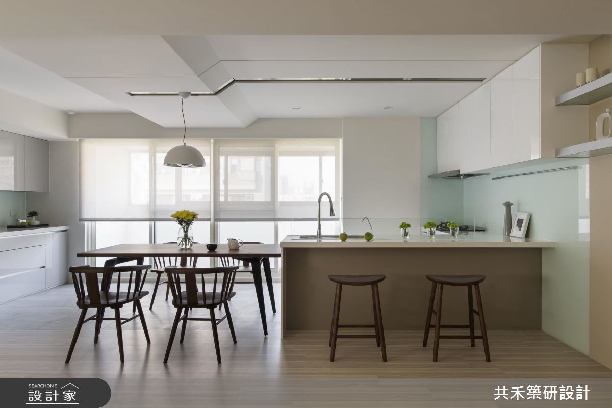 40坪老屋(16~30年)＿簡約風餐廳廚房吧檯案例圖片＿共禾築研設計有限公司＿共禾築研_36之12