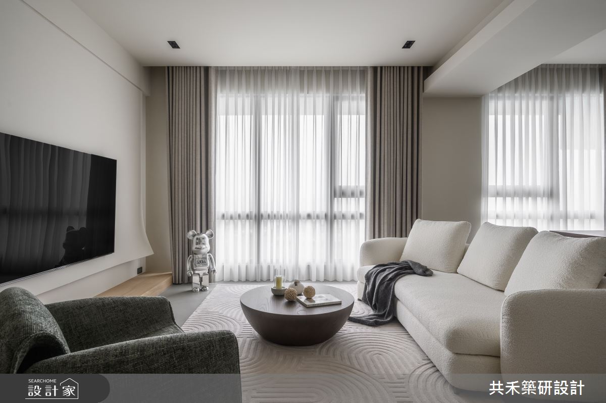46坪新成屋(5年以下)＿簡約風客廳案例圖片＿共禾築研設計有限公司＿共禾築研_54之3