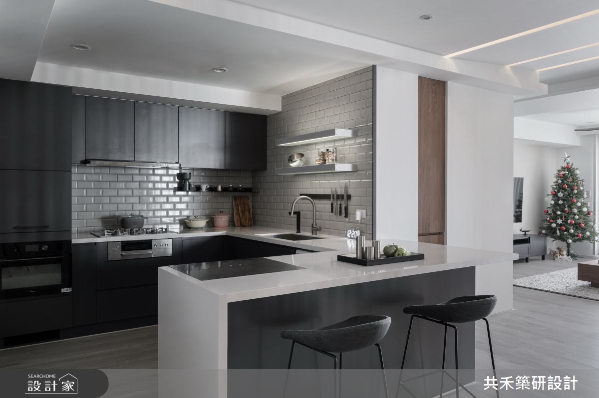 46坪老屋(16~30年)＿現代風廚房吧檯中島案例圖片＿共禾築研設計有限公司＿共禾築研_57之10