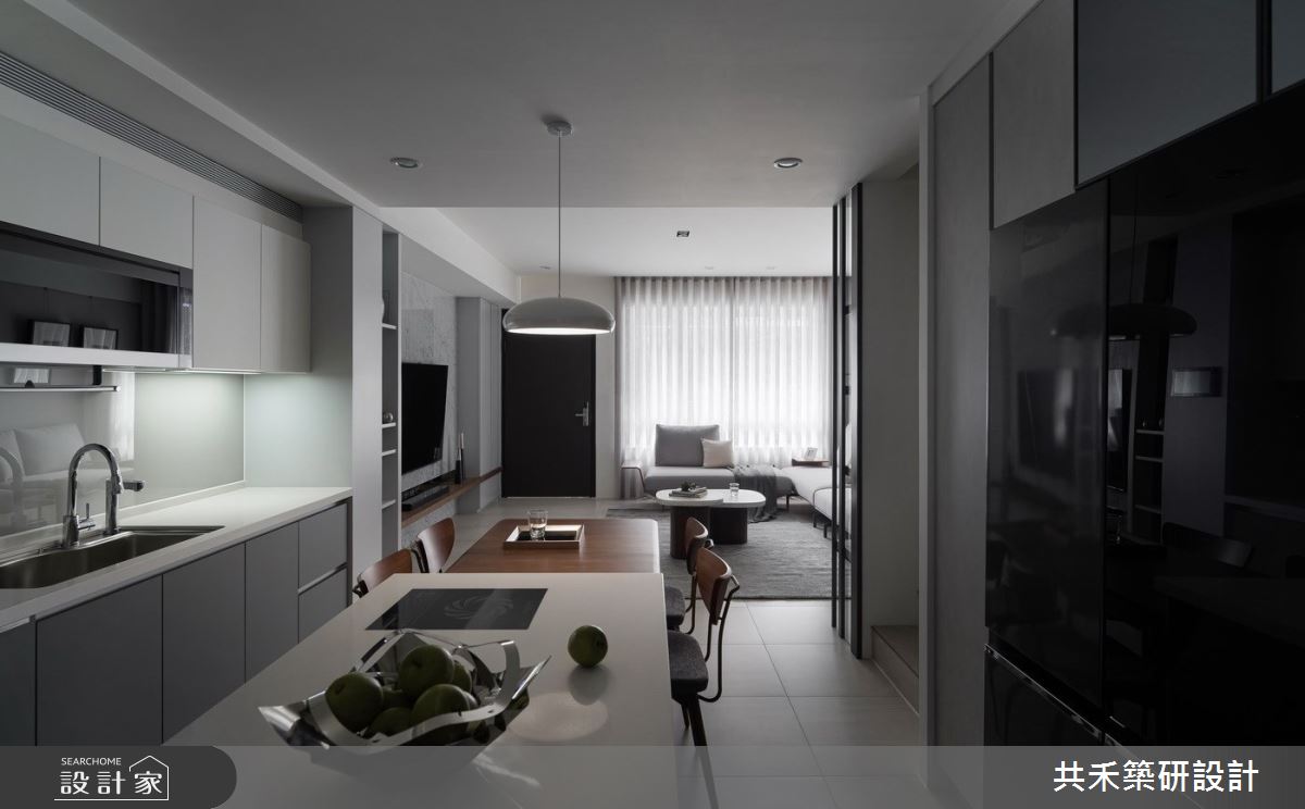 46坪預售屋＿現代風客廳餐廳廚房中島案例圖片＿共禾築研設計有限公司＿共禾築研_61之7