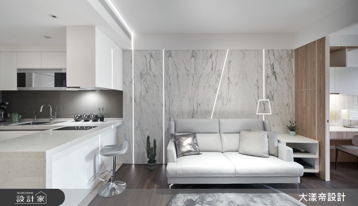 13坪新成屋(5年以下)＿現代風客廳廚房案例圖片＿大漾帝國際室內裝修有限公司＿大漾帝_16之7