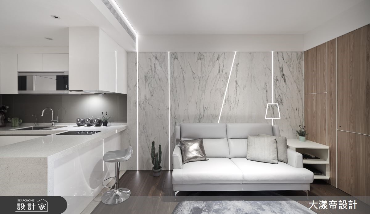 13坪新成屋(5年以下)＿現代風客廳廚房案例圖片＿大漾帝國際室內裝修有限公司＿大漾帝_16之8