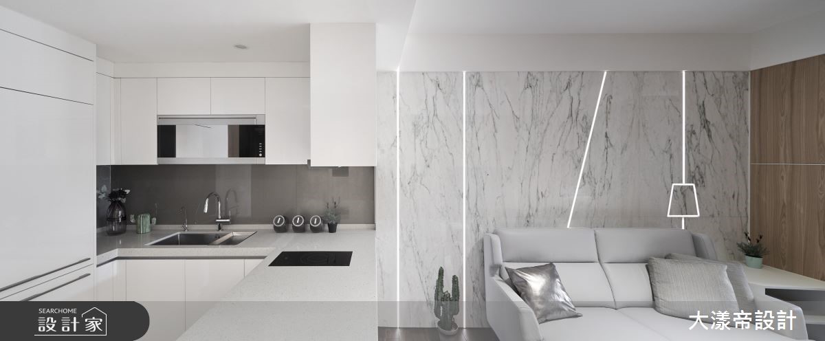 13坪新成屋(5年以下)＿現代風客廳廚房案例圖片＿大漾帝國際室內裝修有限公司＿大漾帝_16之6