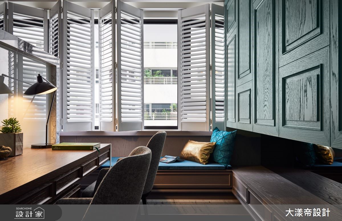 40坪新成屋(5年以下)＿混搭風書房臥榻案例圖片＿大漾帝國際室內裝修有限公司＿大漾帝_18之15
