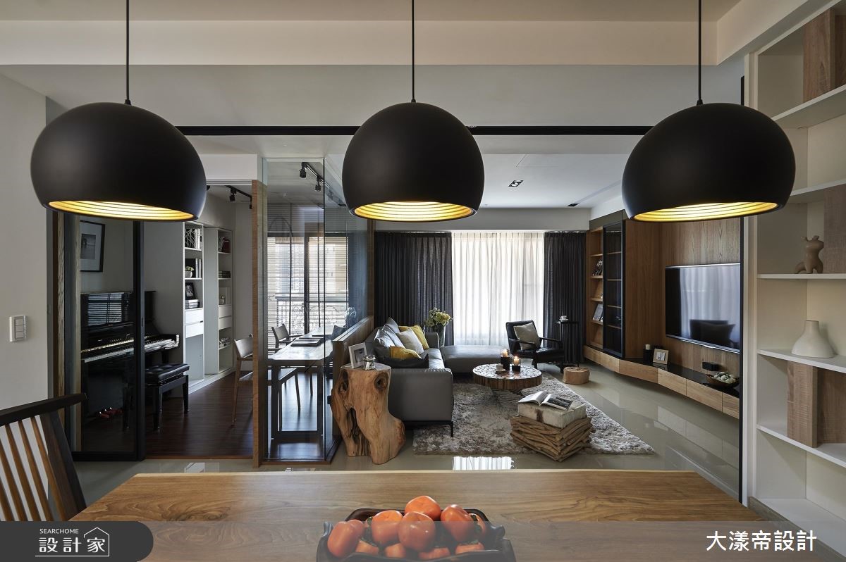 42坪新成屋(5年以下)＿現代風客廳餐廳書房案例圖片＿大漾帝國際室內裝修有限公司＿大漾帝_23之11