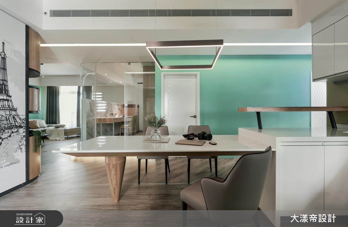 40坪新成屋(5年以下)＿休閒風餐廳吧檯書房案例圖片＿大漾帝國際室內裝修有限公司＿大漾帝_24之9