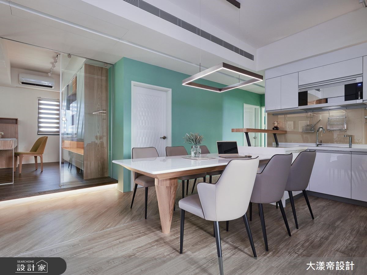 40坪新成屋(5年以下)＿休閒風餐廳廚房吧檯案例圖片＿大漾帝國際室內裝修有限公司＿大漾帝_24之12